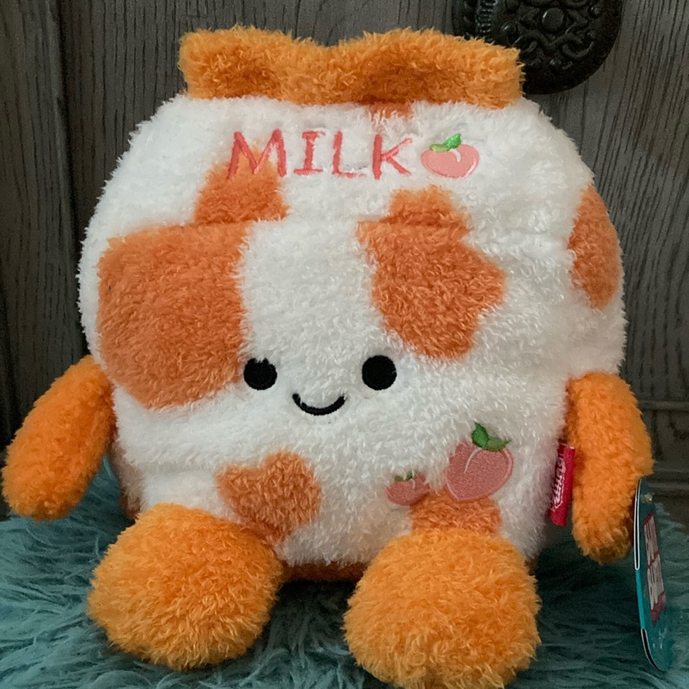 Orange and White Milk Plush Toy bum Bumz